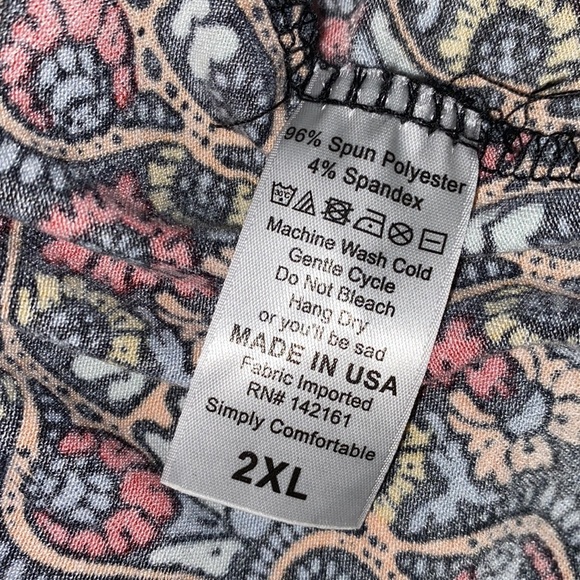 Lularoe Julia maxi dress size 2XL new with tags - Picture 9 of 9